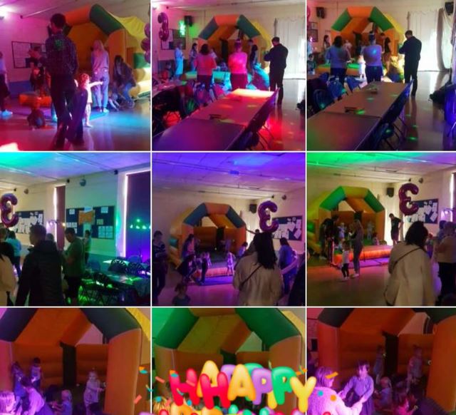 bouncy castle disco kids party hire dorset